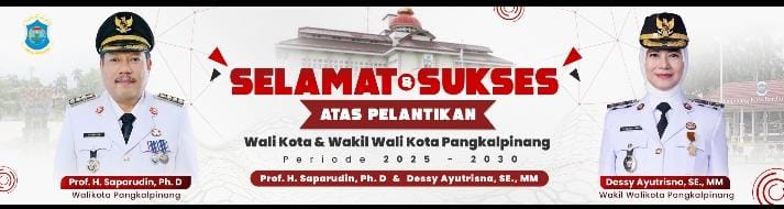 Ucapan Selamat Pelantikan Wali dan Wakil Wali Kota Pangkalpinang