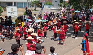 Hari Pertama Pawai Baris Berbaris di Bangka Selatan Berlangsung Meriah