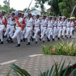 Aksi Hentakan Kaki SMK Negeri 1 Tukak Sadai Membuat Penonton Terkesima