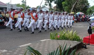 Aksi Hentakan Kaki SMK Negeri 1 Tukak Sadai Membuat Penonton Terkesima