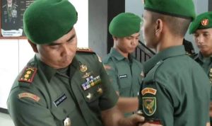 Puluhan Prajurit Kodim 0432/Bangka Selatan Naik Pangkat