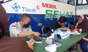 Ratusan Masyarakat Tanjung Bangka Barat Serbu Mobil Sehat PT Timah Tbk