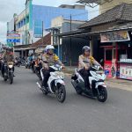 Kapolres bersama PJU Polres Basel Kompoi Roda Dua Cek Pospam Operasi Lilin Menumbing