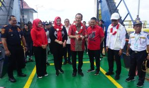 Kapal Roro Rute Sadai-Tanjung Gading Resmi Beroperasi