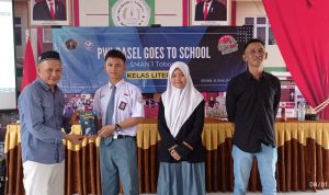 Sebar Virus Literasi, PWI Basel Kembali Gelar Kelas Literasi Goes To School di SMA Negeri 1 Toboali