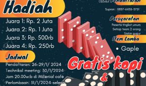 Mau Ngopi Gratis dan Dapat Duit Jutaan? Daftar Turnamen Gaple ke Milenial Cafe Sekarang!!!