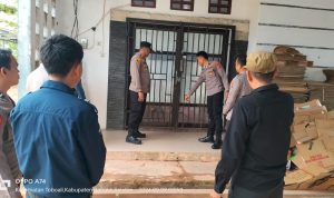 Kapolsek Toboali Cek Personil Pengamanan Jelang Pergeseran Kotak suara