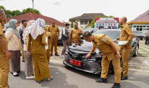 Ratusan Mobil Dinas Pemkot Pangkalpinang Didata Ulang