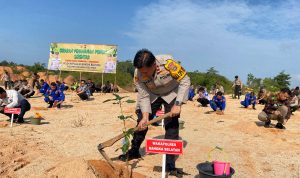 Polres Basel Kembali Reboisasi Hutan Pasca Tambang