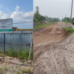 Penggunaan Pasir Tidak Sesuai, Pembangunan Irigasi Bendungan Mentukul Desa Rias Tuai Protes dari Warga dan BPD