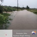 Hujan Sejak Pagi, Jembatan Air Kendong Dusun Petar Jebus Terendam Air