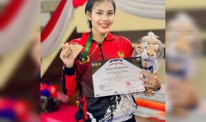 Srikandi Bhayangkara asal Polda Babel Sabet Medali Emas di Kejuaraan Taekwondo Pangkostrad Cup 2024