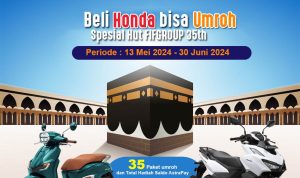 Beli Motor Honda di Babel, Berkesempatan Mendapatkan Hadiah Umroh