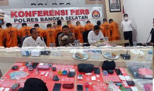 Selama 12 Hari, Polres Basel berhasil Amankan 35,73 gram Sabu dan 11 Tersangka