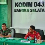 Dukung Ketahanan Pangan, Kodim dan Dinas Pertanian Basel Gelar Rakor Optimalisasi Lahan