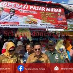 Aik Bakung ke 25, Pemkab Basel Gelar Pasar Murah di Desa Sadai