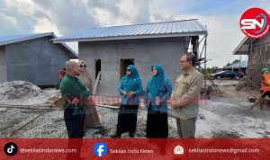 Pj Ketua TP PKK Safriati Safrizal Tinjau Progres Rutilahu Suku Sawang