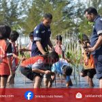 PT Timah Tanam 4800 Mangrove di Desa Baskara Bakti