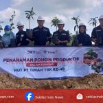 Sambut HUT ke 48, Divisi Pengolahan dan Peleburan PT Timah Tanam 480 Pohon Buah