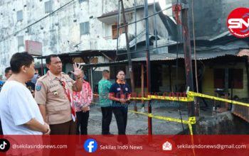 Pj Walikota Pangkalpinang Tinjau Lokasi Musibah Kebakaran di Kelurahan Melintang