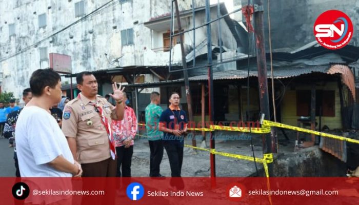 Pj Walikota Pangkalpinang Tinjau Lokasi Musibah Kebakaran di Kelurahan Melintang