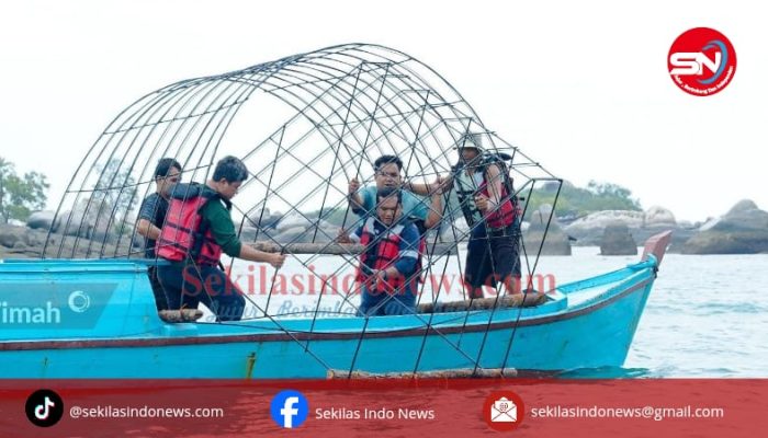 Jaga Keseimbangan Lingkungan, PT Timah Tenggelamkan 37 Unit Coral Garden di Pulau Putri 