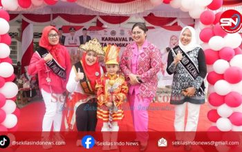 Sheina Ayu Cordelika Pimpin Pasukan Pawai TK Negeri Pembina 1 Pangkalpinang
