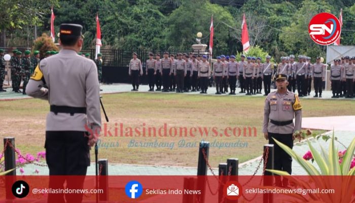 Kawal Pilkada Damai, Polres Basel Gelar Pasukan Operasi Mantap Praja Menumbing 2024