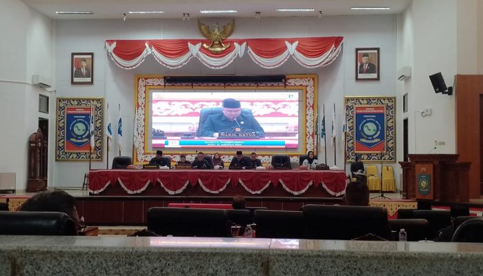 DPRD Provinsi Babel Gelar Rapat Paripurna Penyampaian Raperda Perubahan APBD 2024