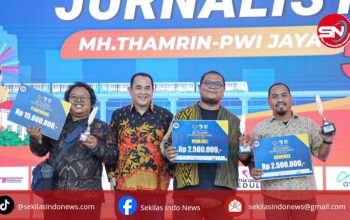 Ketum PWI Pusat Zulmansyah Sekedang Hadiri Acara Puncak Anugerah Jurnalistik MH Thamrin 2024