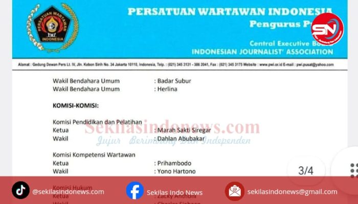 Zulmansyah-Sasongko Umumkan Struktur PWI Pusat Hasil KLB