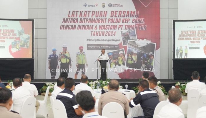 PT Timah dan Polda Babel Gelar Latihan Peningkatan Kemampuan Bersama