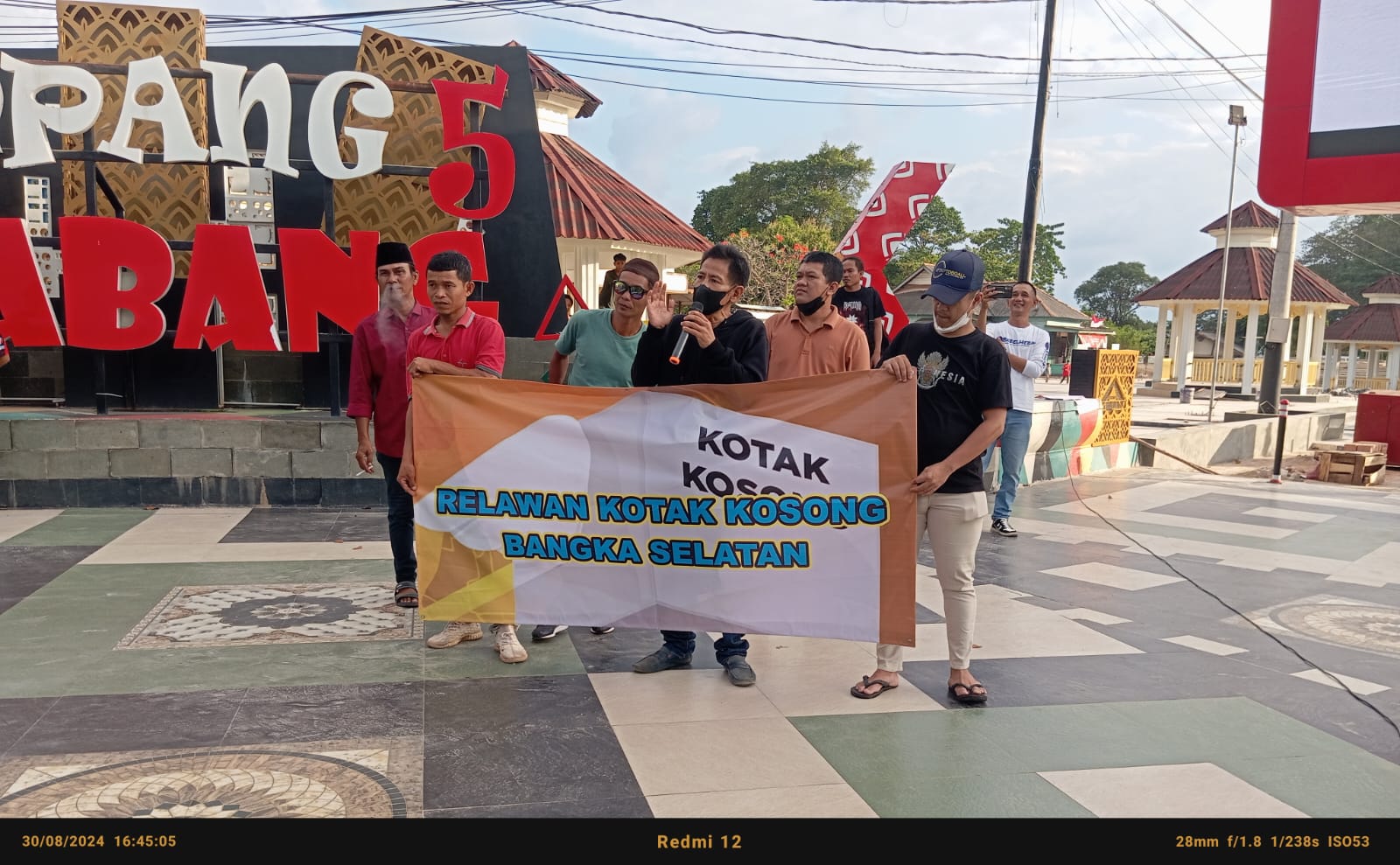 Deklarasi Relawan Kotak Kosong di Bangka Selatan