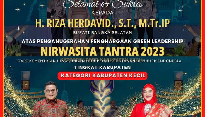 Kembali Toreh Prestasi, Riza-Debby Raih Penghargaan Green Leadership Nirwasita Tantra