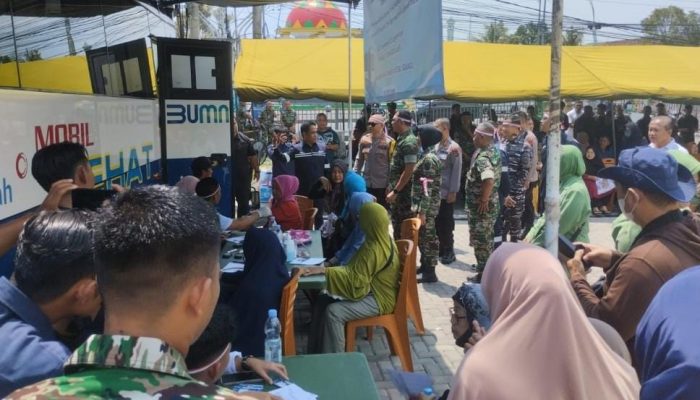 Mobil Sehat PT Timah Hadir Dalam Bakti Sosial dan Bakti Sehat Korem 045 Gaya