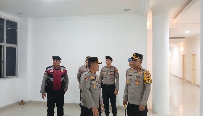 Ratusan Personel Polres Basel Amankan Tahap Penetapan Nomor Urut Paslon Pilkada