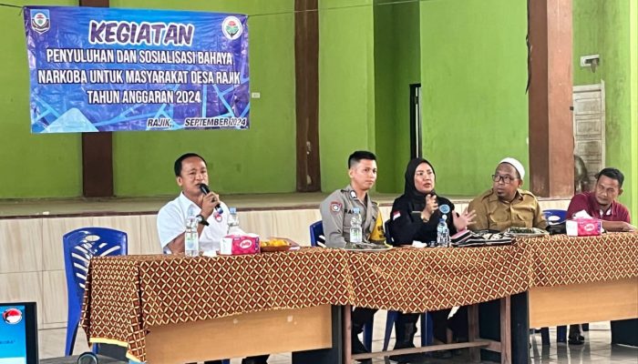 Satresnarkoba Polres Basel Sosialisasi Bahaya Narkoba di Desa Rajik dan Sebagin