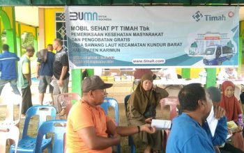 Puluhan Masyarakat Karimun Manfaatkan Layanan Kesehatan Gratis Mobil Sehat PT Timah