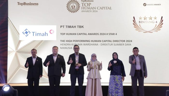 PT Timah Raih Penghargaan Top Human Capital Awards 2024