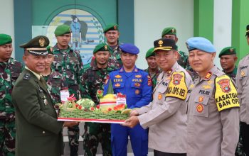 Polres Bangka Selatan Beri Kejutan Istimewa untuk Kodim 0432/Basel