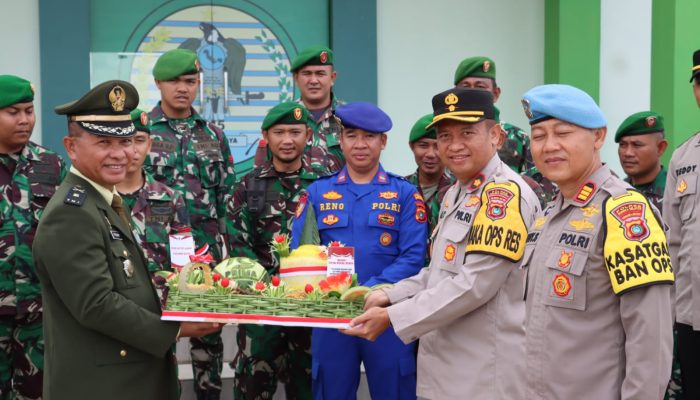 Polres Bangka Selatan Beri Kejutan Istimewa untuk Kodim 0432/Basel