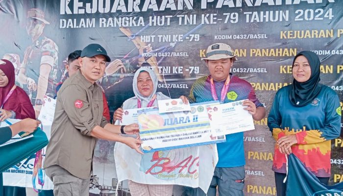 Pj Sekda Basel Apresiasi Kejuaraan Panahan Terbuka HUT TNI ke 79