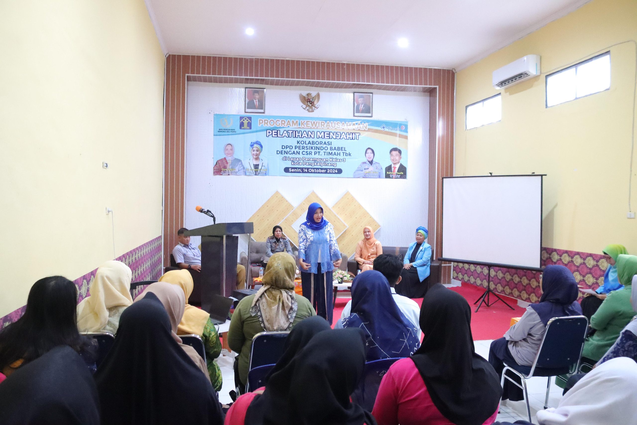 Pelatihan Menjahit di Lapas Perempuan Kelas III Kota Pangkalpinang
