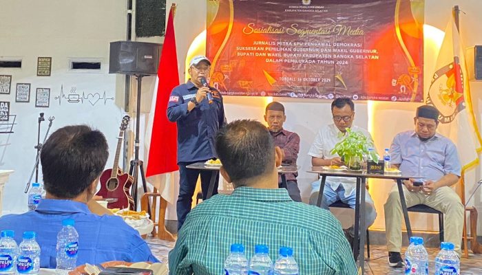 Audiensi KPU dan Media, Sinergi Tingkatkan Partisipasi Pilkada Bangka Selatan