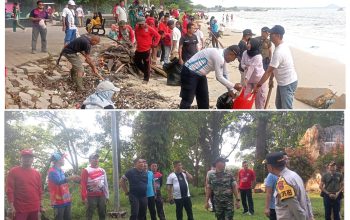 Aksi Bersih Pantai Nek Aji dan Kawasan Benteng Toboali Warnai Hari Jadi Kota Toboali ke-316