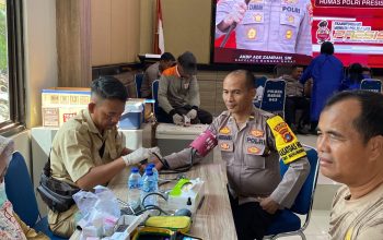 HUT Humas Polri ke-73, Polres Bangka Barat Gelar Donor Darah