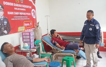 Setetes Darah Sejuta Harapan, Polres Basel Gelar Aksi Donor Darah