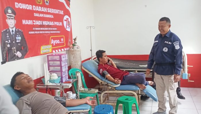 Setetes Darah Sejuta Harapan, Polres Basel Gelar Aksi Donor Darah