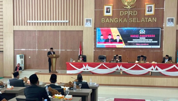 Pimpinan DPRD Resmi Dilantik, Pjs Bupati Bangka Selatan Harapkan Ini