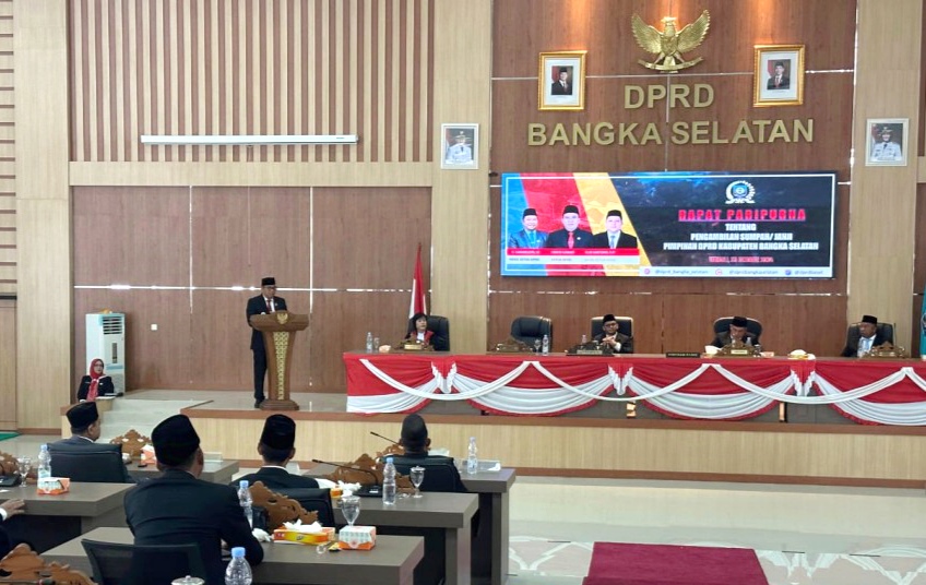 Pimpinan Definitif DPRD Resmi Dilantik, Pjs Bupati Bangka Selatan Harapkan Ini